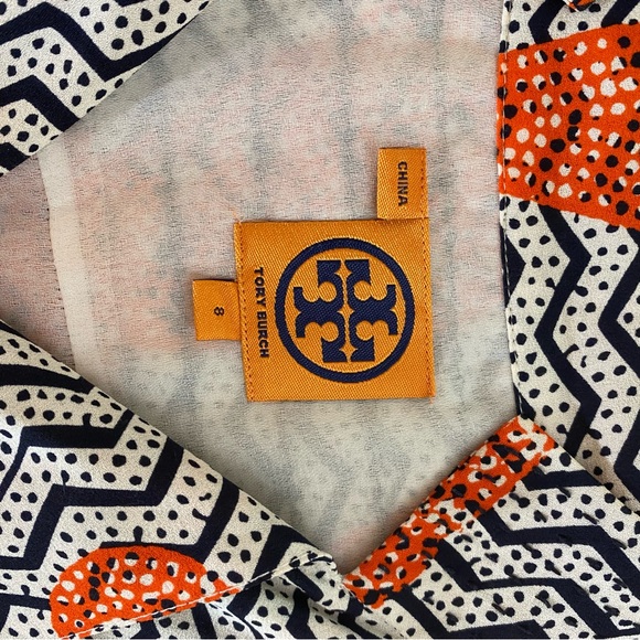 Tory Burch Thurman 100% Silk Dress with wrap belt - Picture 10 of 16